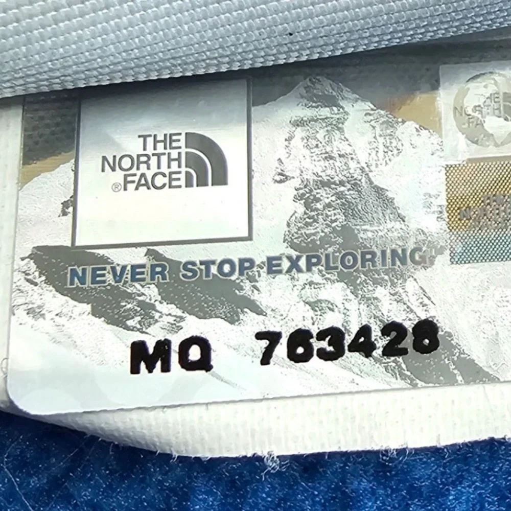 The North Face Fleece Jacket Men's Medium Blue Regular Fit Long‎ Sleeve Full Zip